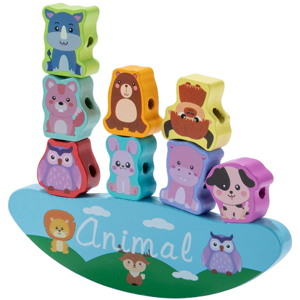 H&O Direct Animal Wooden Stacking Balance Block Game Image 5