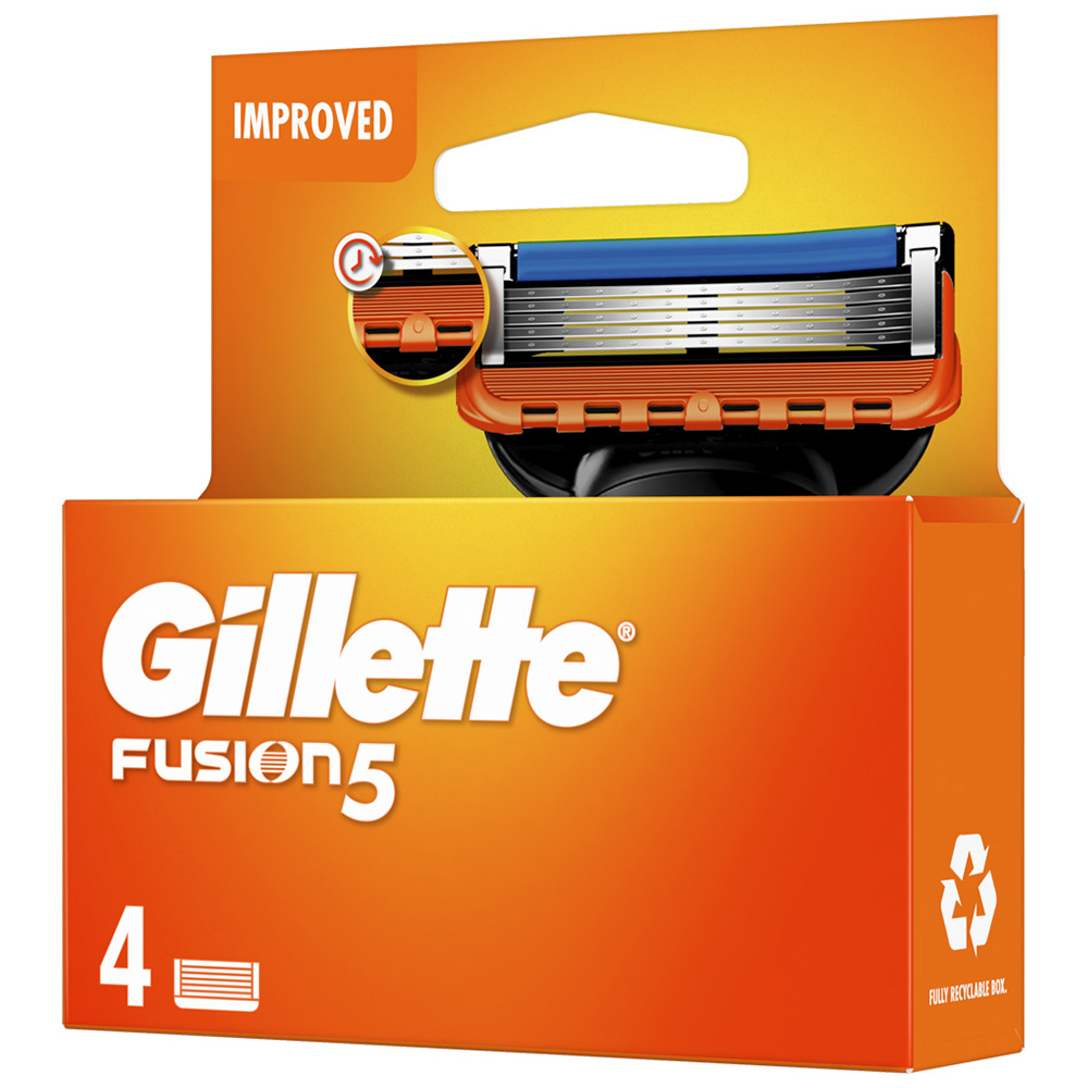 Gillette Fusion 5 Mens Razor Blades 4 Pack Image 5