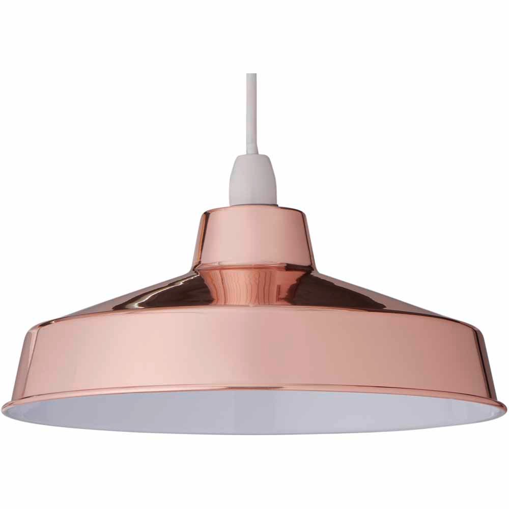 Wilko Copper Large Galley Pendant Shade Image 1