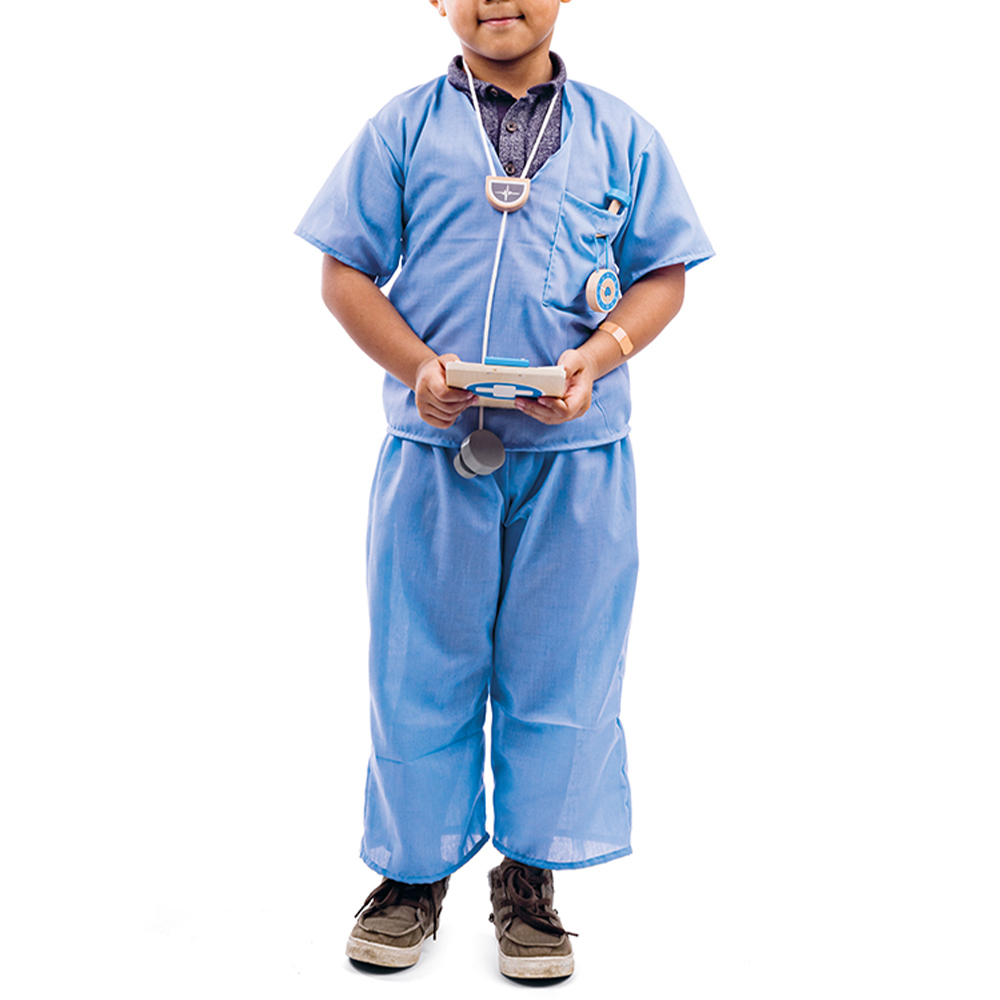 Bigjigs Toys Medic Dress Up Blue Image 5