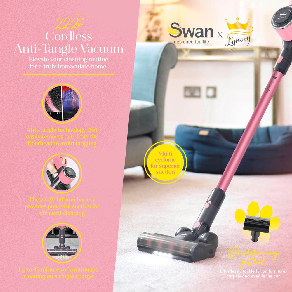 Lynsey Queen of Clean SC15827QOC Cordless Anti Tangle Vacuum Cleaner 22.2V Image 8