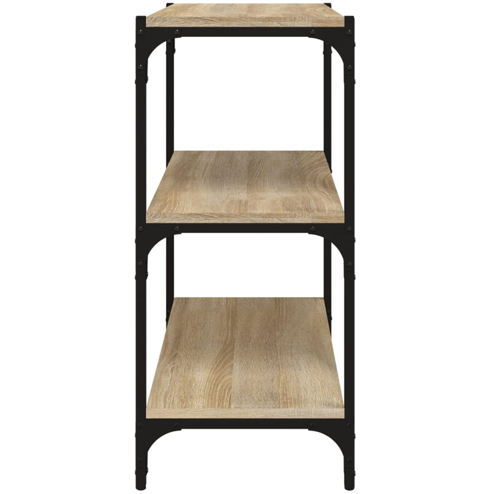 vidaXL 3 Shelf Sonoma Oak Bookcase Image 5