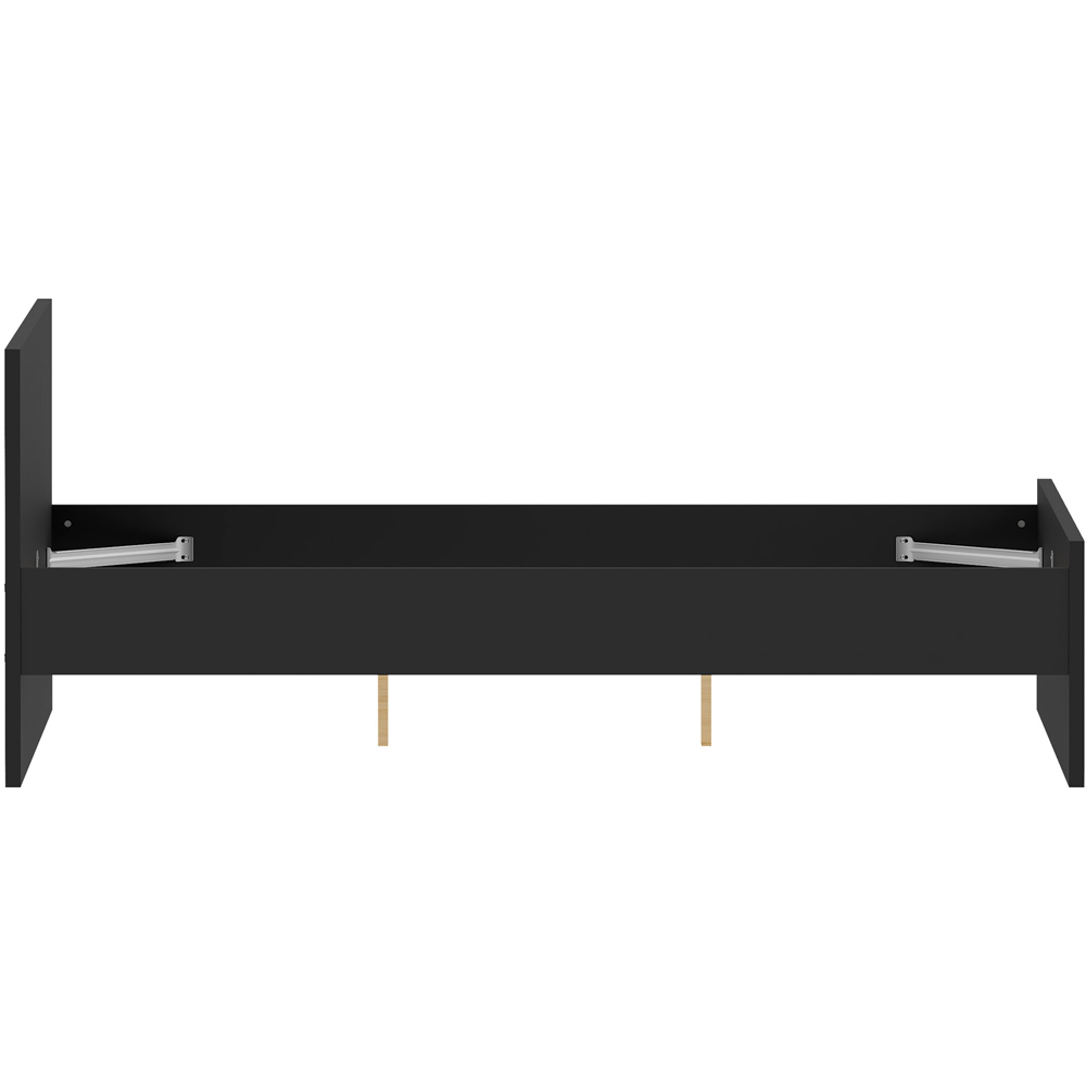 Florence Double Matt Black Bed Frame Image 4