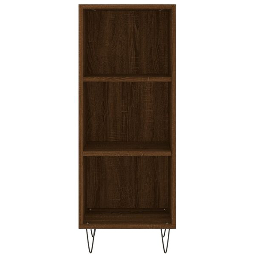 vidaXL 3 Shelf Brown Oak Sideboard Image 3