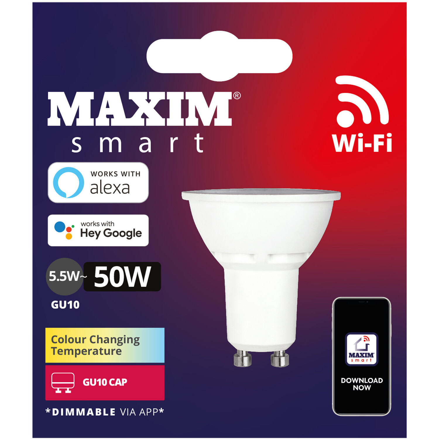Maxim Smart LED GU10 Bulb Pearl Image