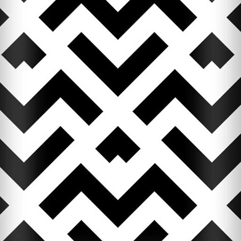 Warren Reed Designer Mini Cabin Black and White Abstract Pattern Suitcase Image 3