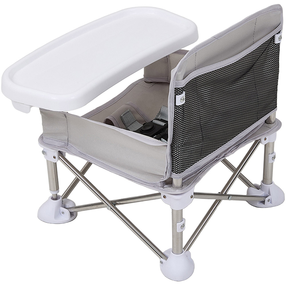 H&O Direct Grey Oxford Cloth Folding High Chair Image 3