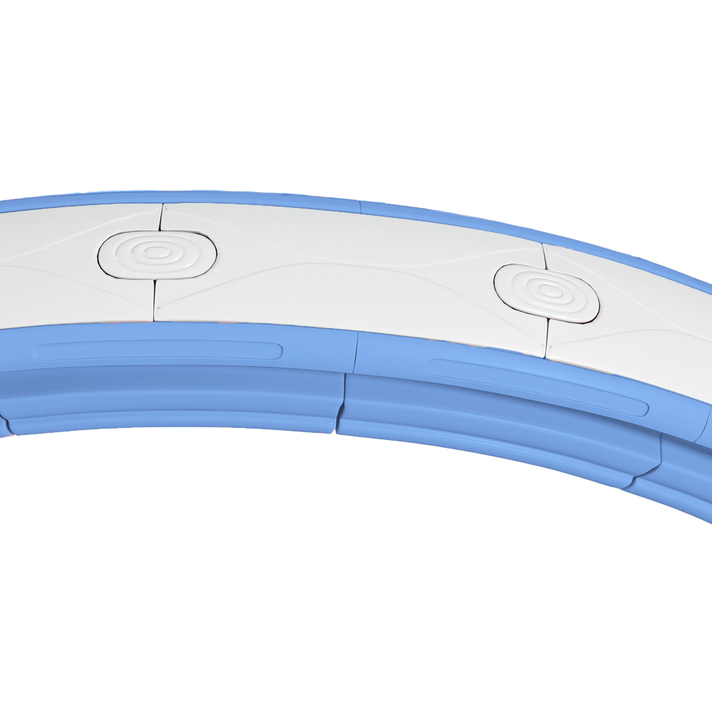 SPORTNOW Light Blue Smart Weighted Hula Hoop with 16 Detachable Knots Image 4