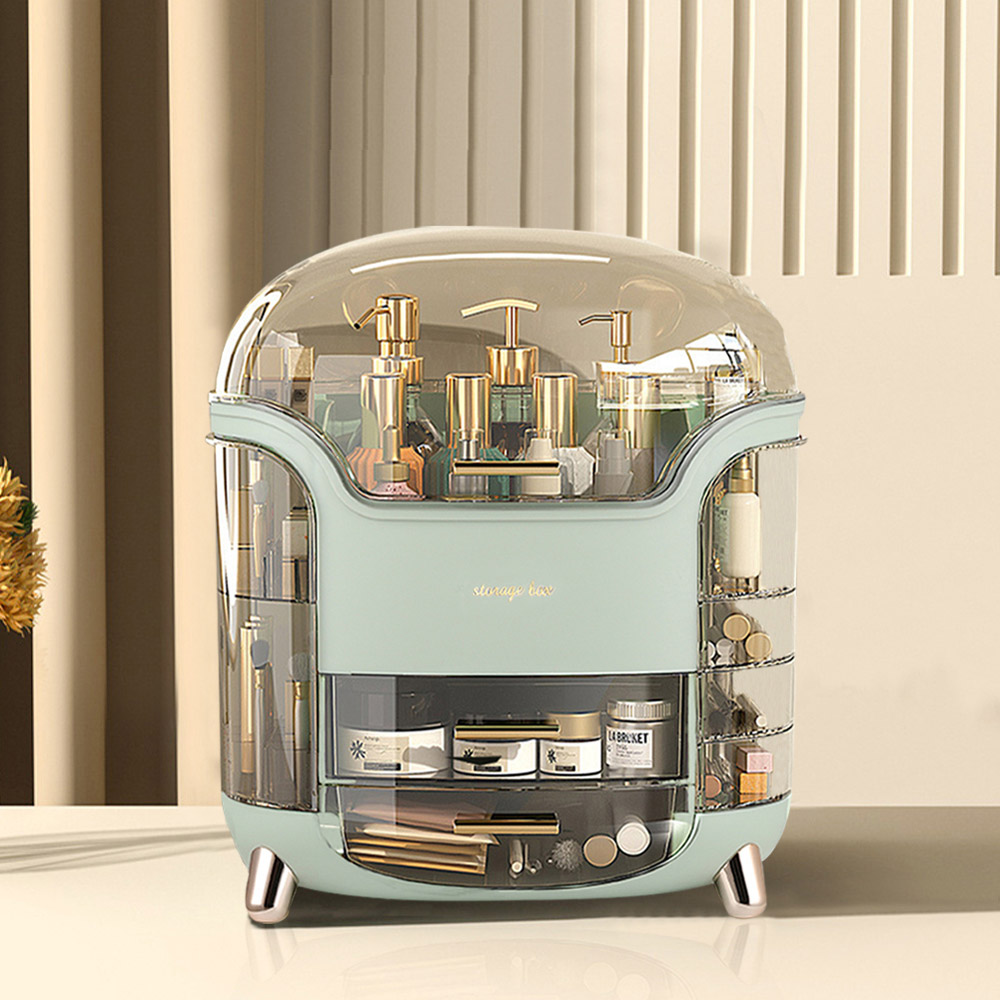 Living and Home Large Capacity Makeup Storage Organiser with Transparent Lid Image 8