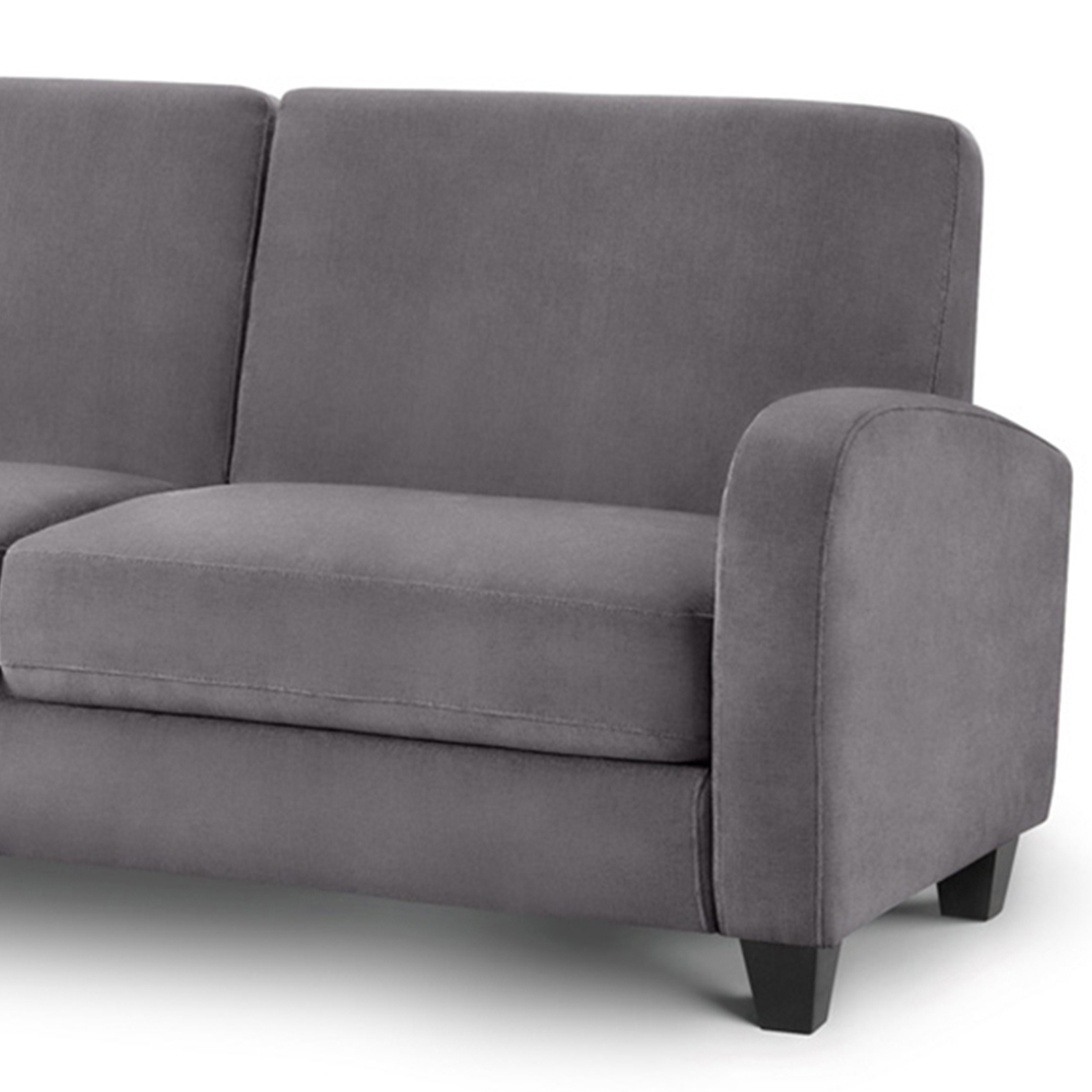 Julian Bowen Vivo 3 Seater Dusk Grey Chenille Sofa Image 4
