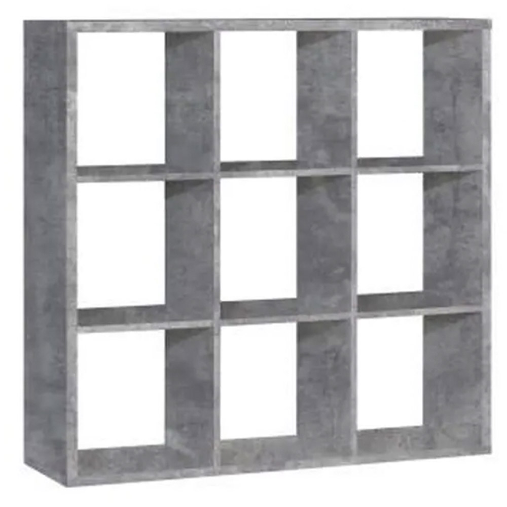 Florence Mauro 6 Shelf Concrete Grey Bookshelf Image 2