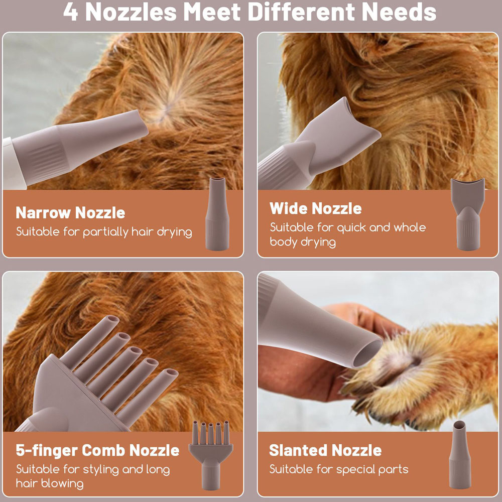 Costway Pet Hair Blower with Negative Ion Function Image 6