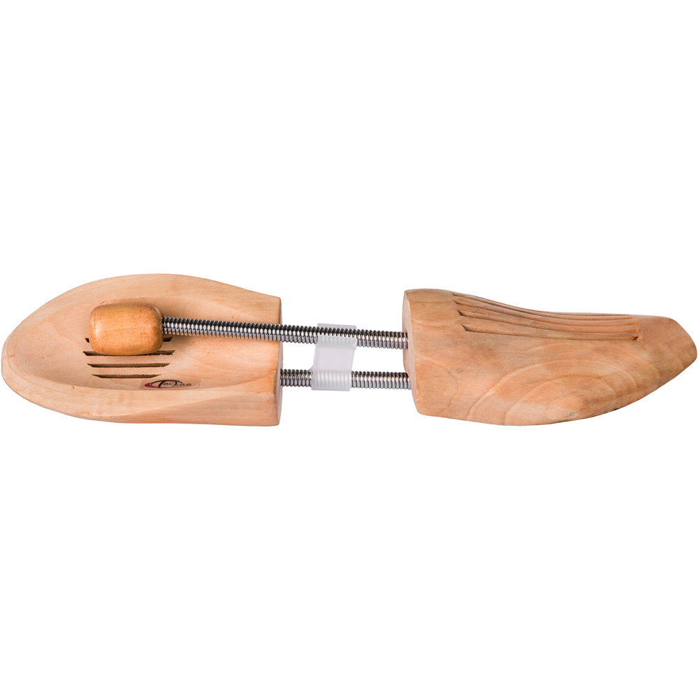 tectake Lotus Wood Spiral Spring Shoe Stretcher Pair EU Size 44-45 Image 4