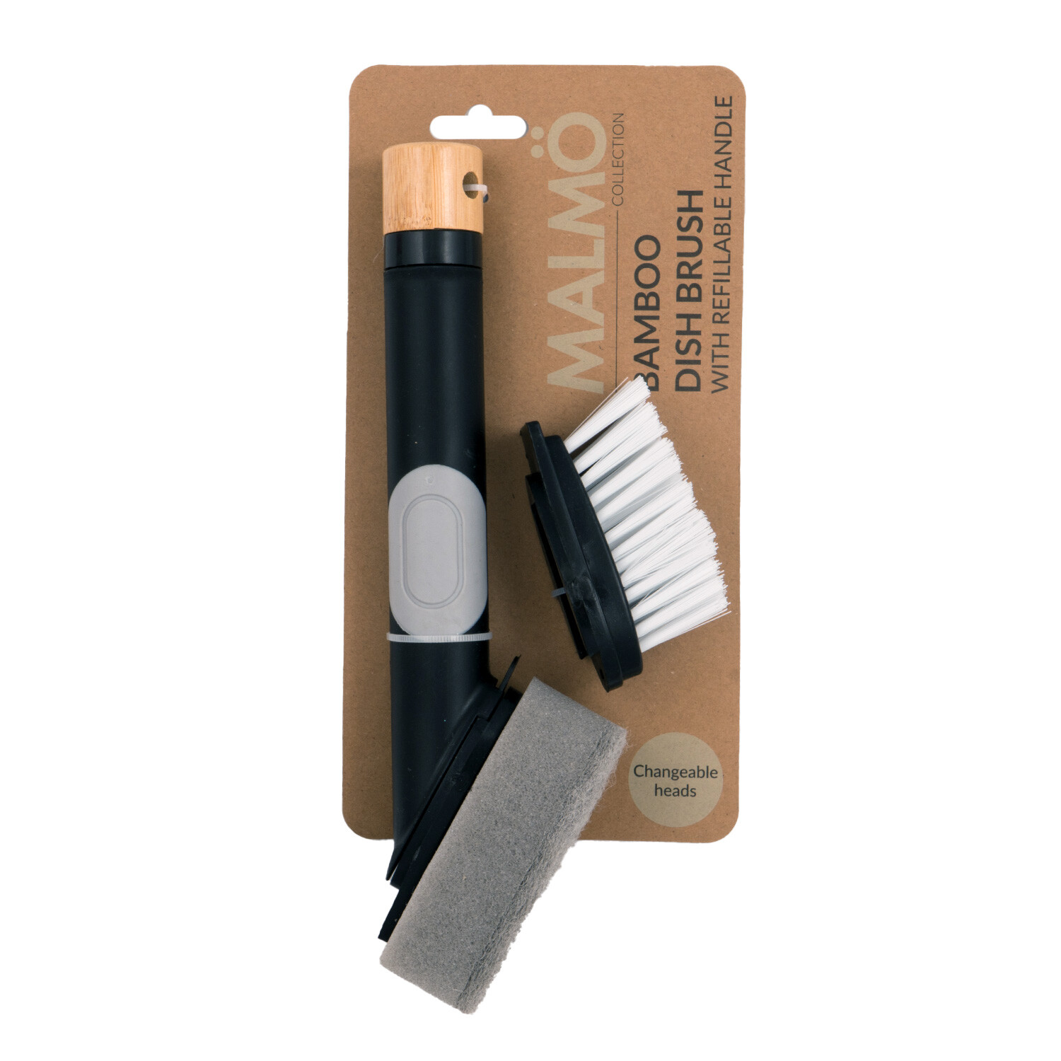 Malmo Bamboo Refillable Dish Brush Image 2