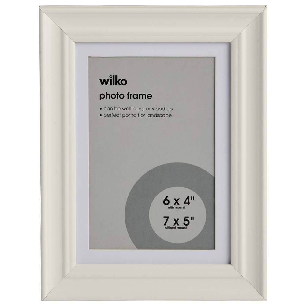 Wilko Cream Photo Frame 7 x 5inch Image 1