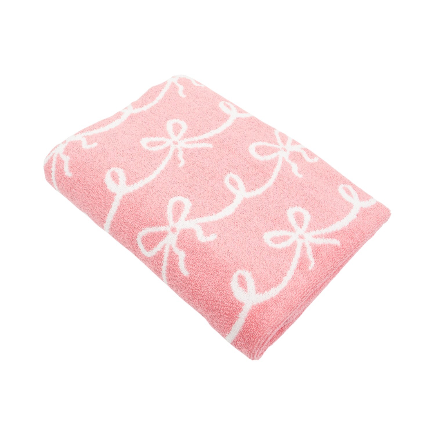 Angelina Cotton Towel Pink Bath Towel Image 2