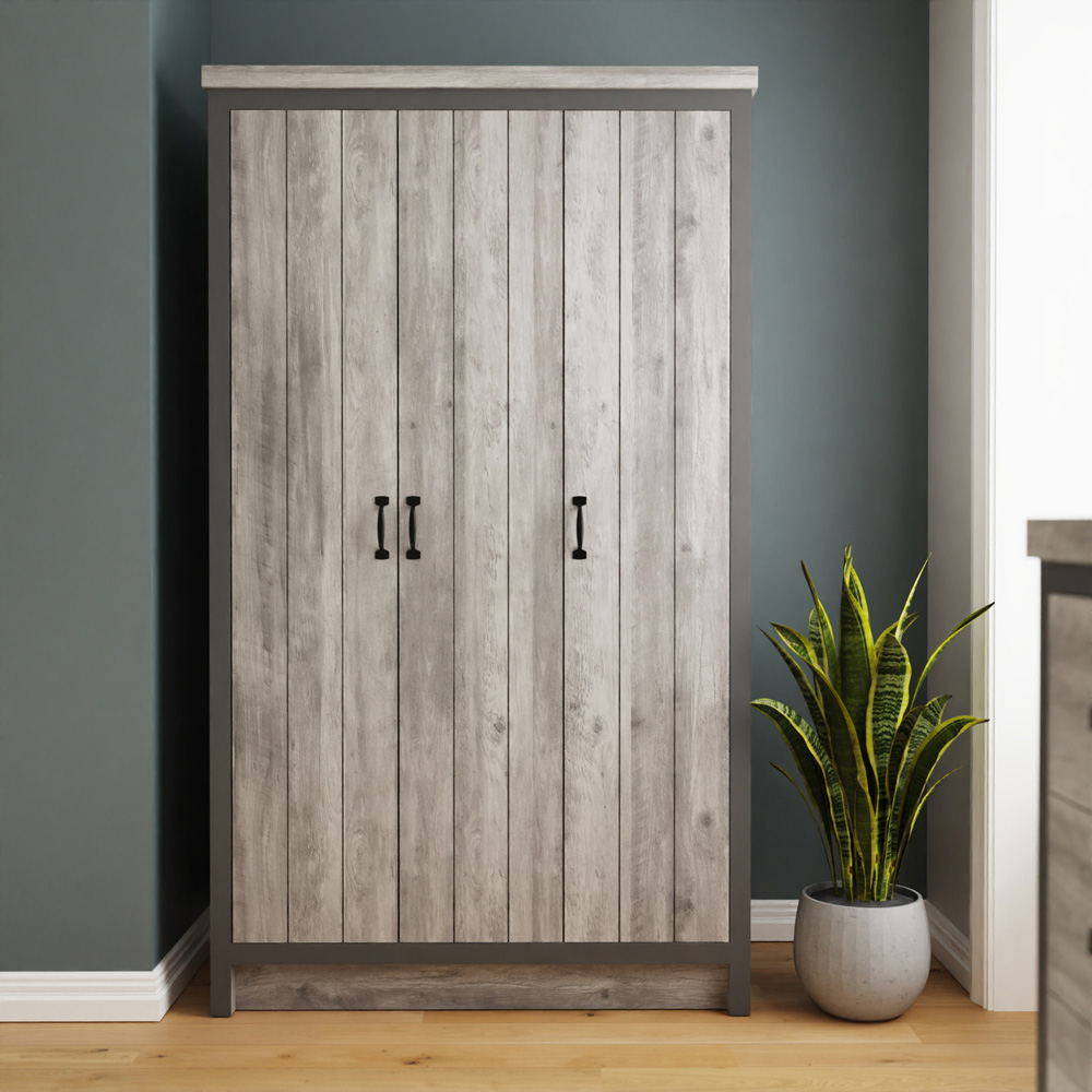 GFW Boston Grey 4 Piece Bedroom Furniture Set Image 4