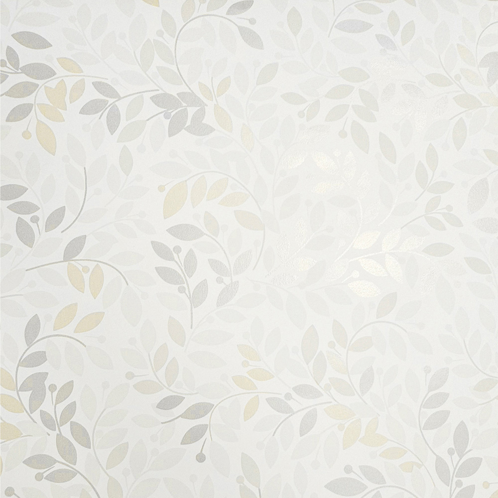 Muriva Gentle Leaf Cream Wallpaper Image 2