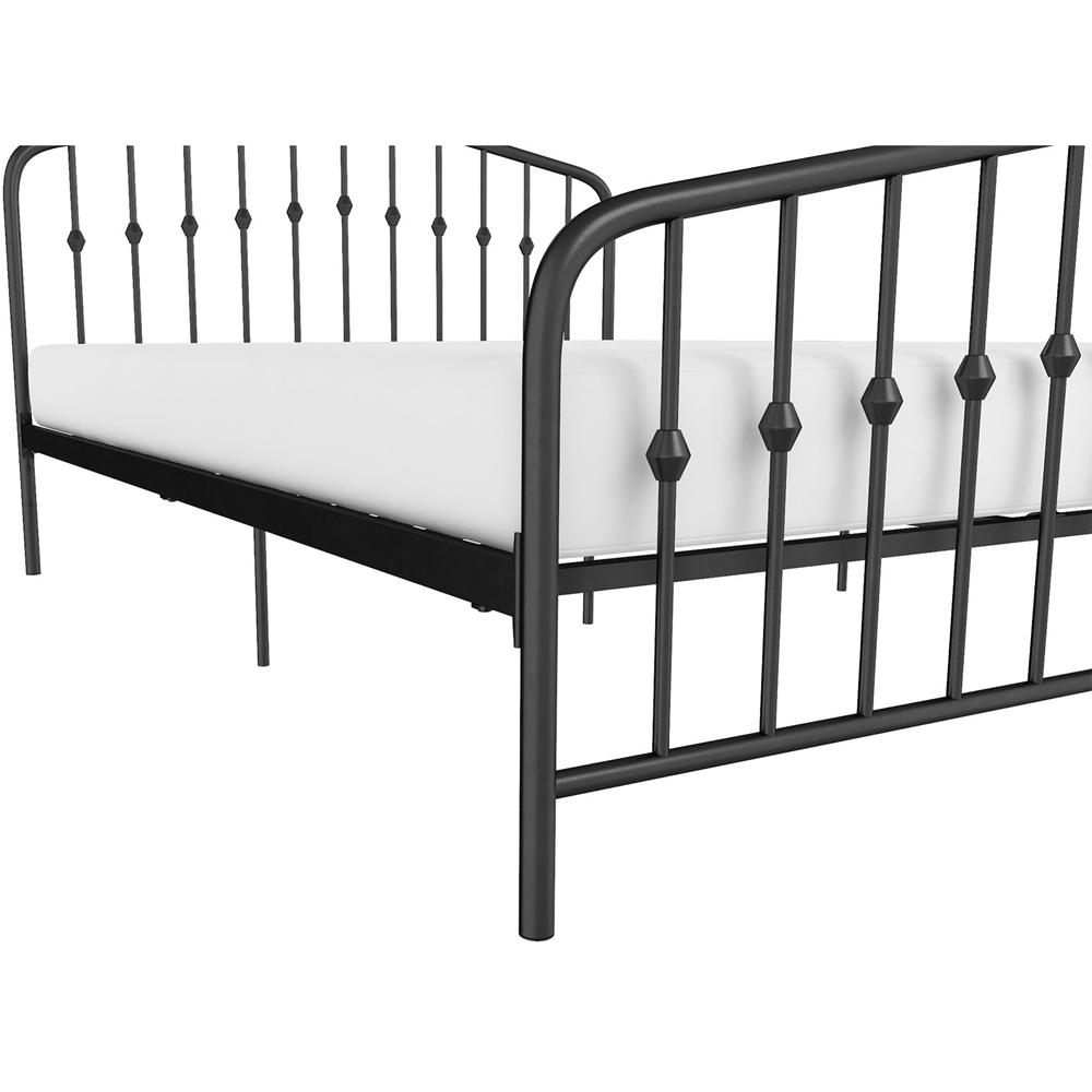 Novogratz Bushwick King Size Black Metal Bed Frame Image 5