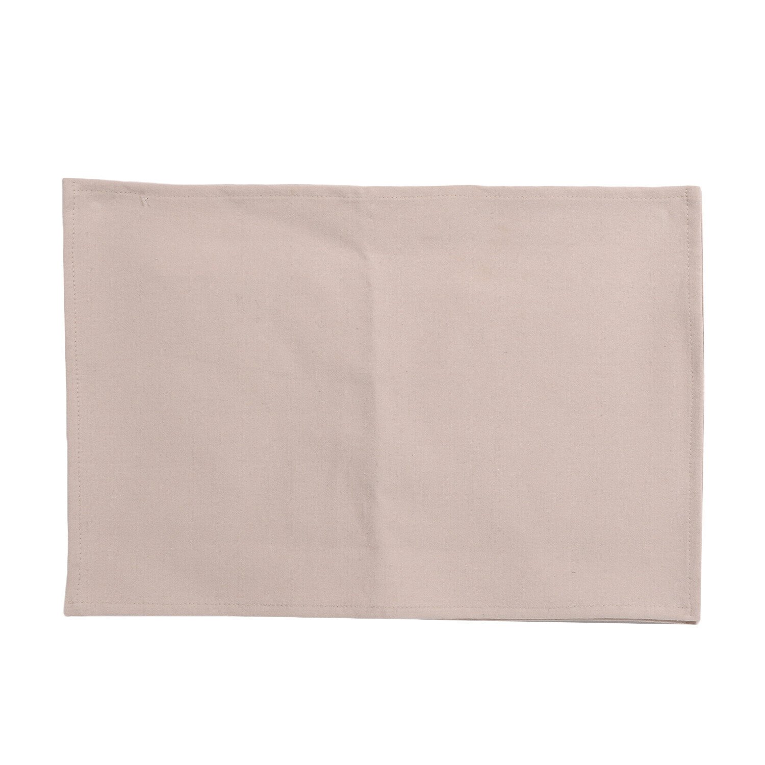 Set of 2 Stone Washed Cotton Placemats - Off White Image
