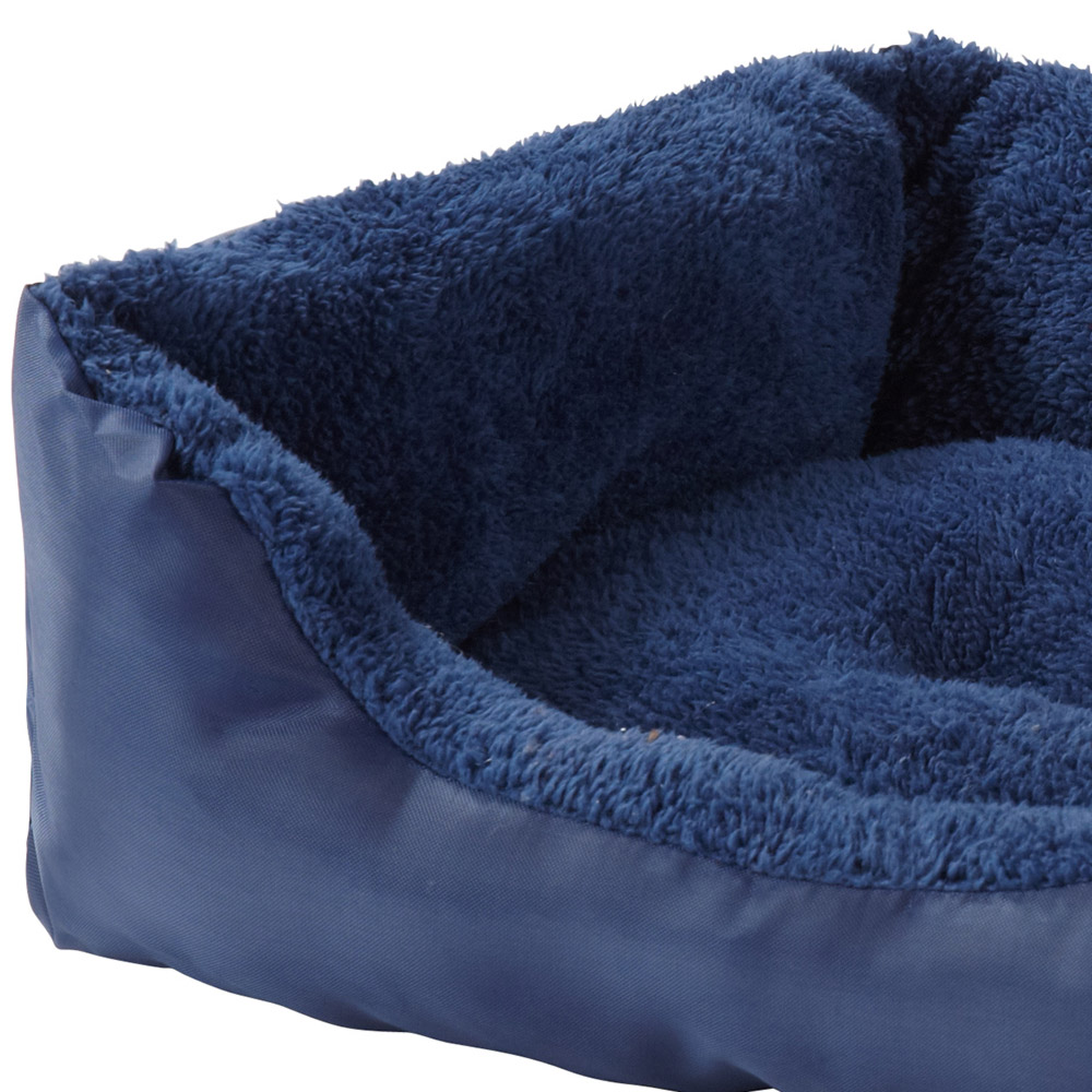 Bunty Deluxe Small Blue Soft Pet Basket Bed Image 2