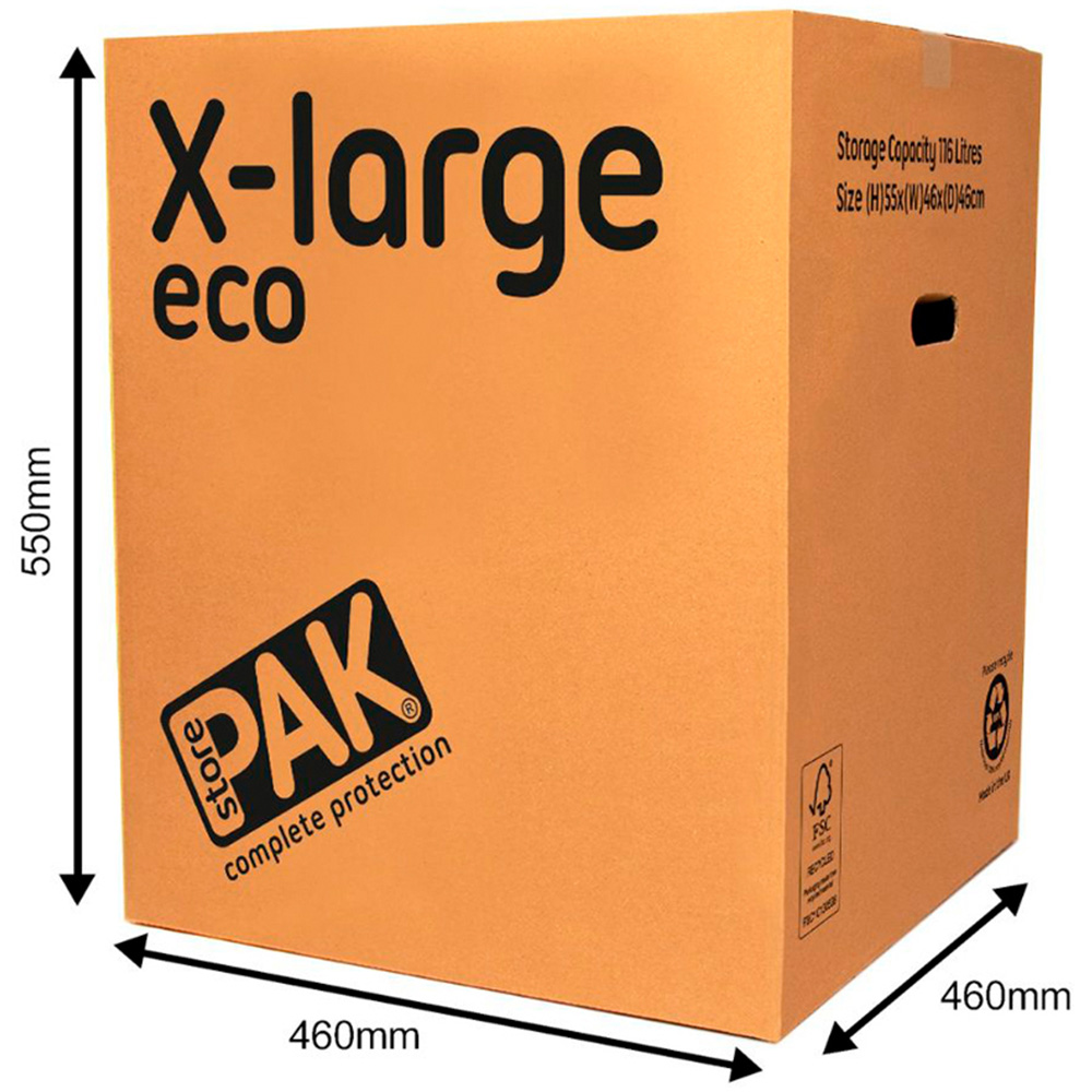 StorePAK 116L Extra Large Cardboard Eco Storage Box 10 Pack Image 9