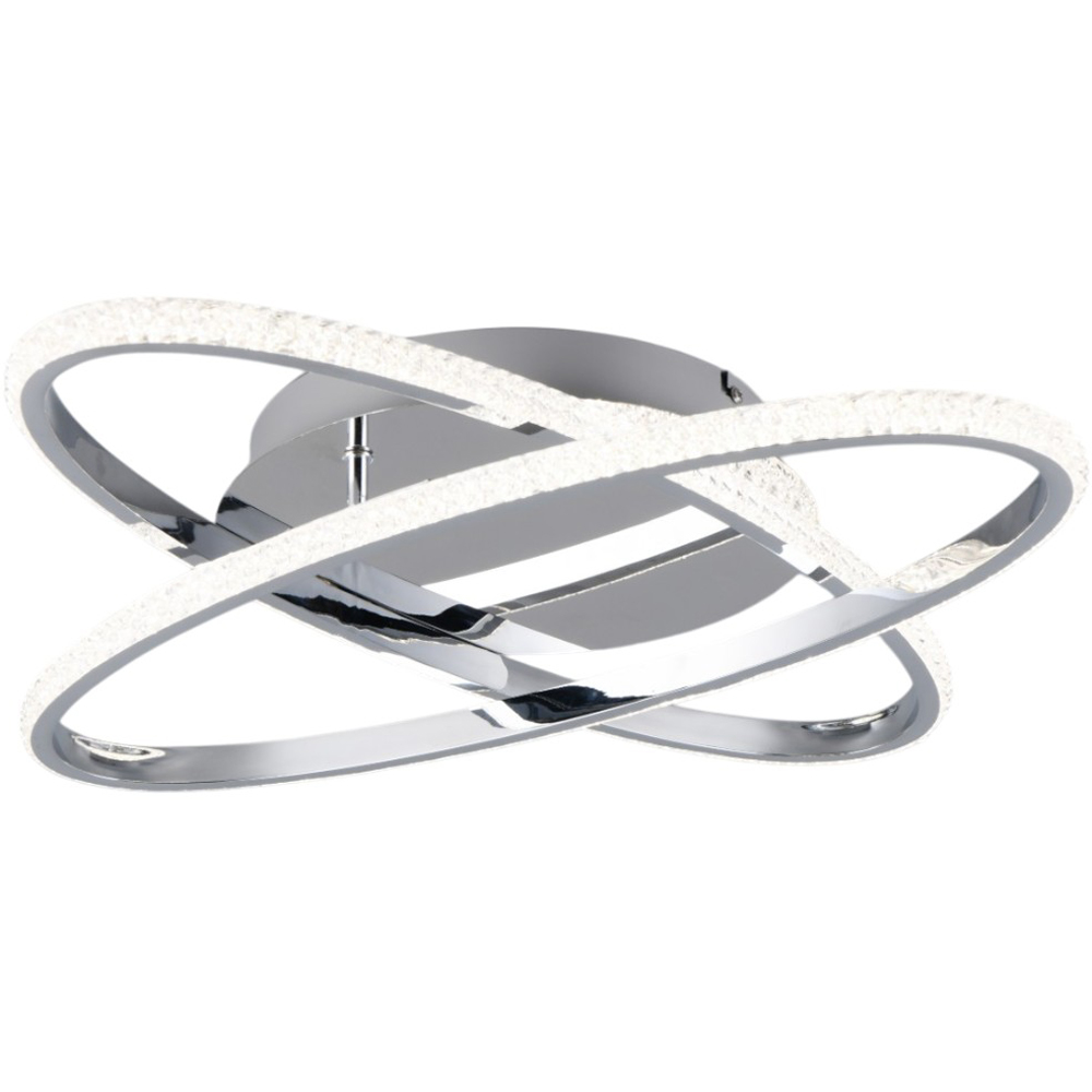 TRIO Lane Chrome LED Ceiling Light Image 1