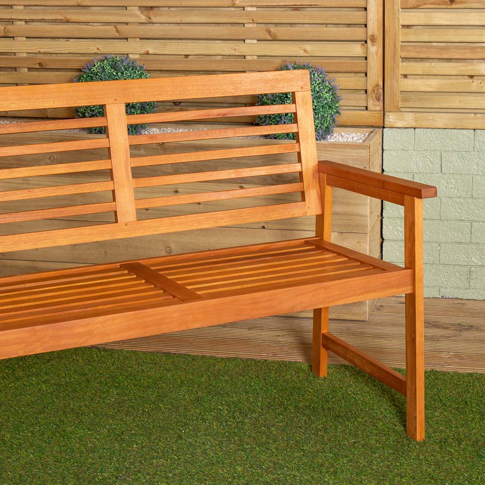 Samuel Alexander Waimea 2 Seater Wooden Garden Bench Image 3