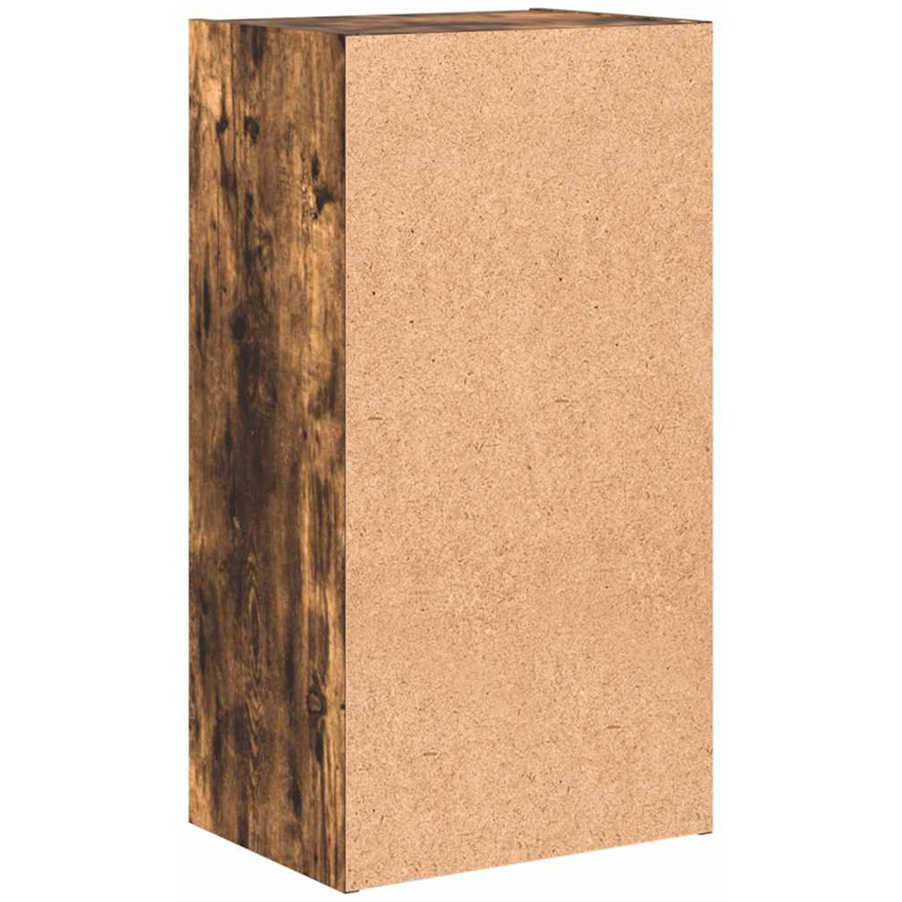 vidaXL 2 Shelf Smoked Oak Bookcase Image 7
