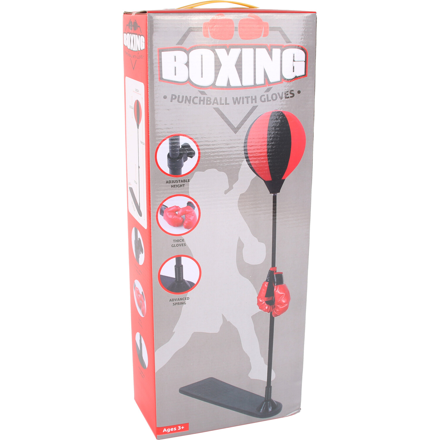 Height Adjustable Boxing Punchball with Gloves Image 2