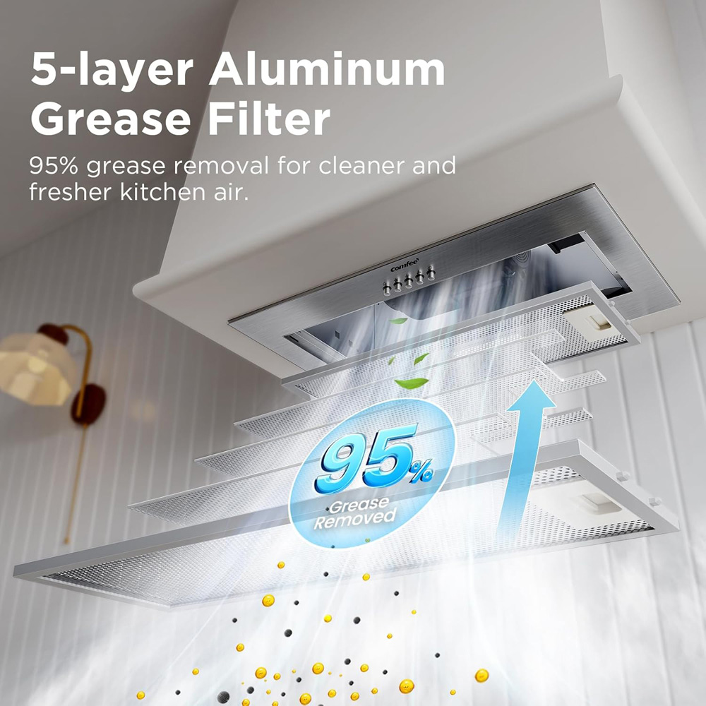 Living and Home LED Integrated Cooker Hood Image 3