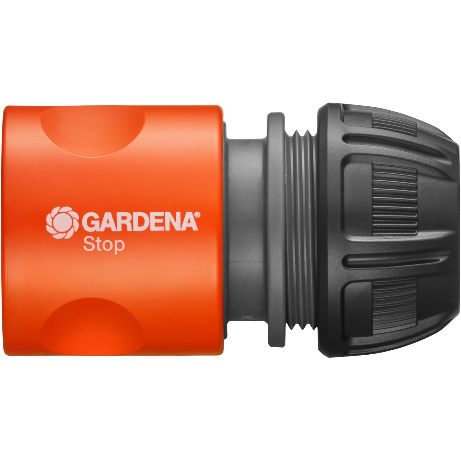 Gardena Water Stop Hose Connector with Power Grip Image 1