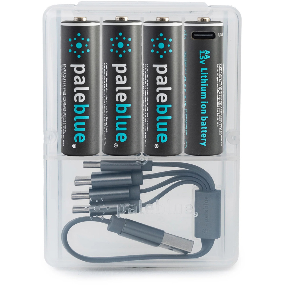 Paleblue AA 4 Pack Lithium-Ion Rechargeable Batteries Image 5