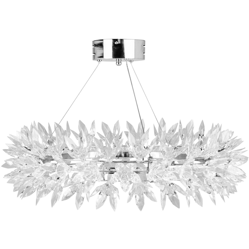 Floral Crystal Effect LED Ceiling Chandelier Image 1