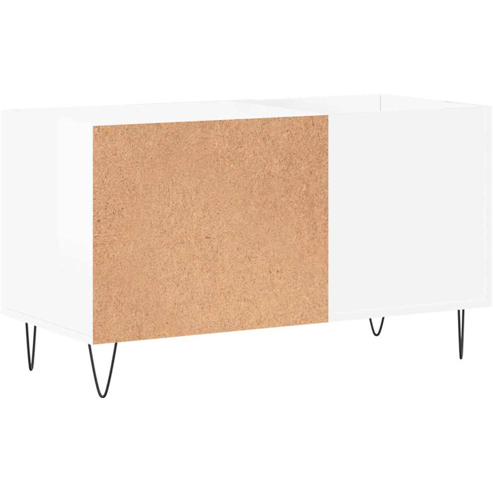 vidaXL 2 Shelf White Record Cabinet Image 6