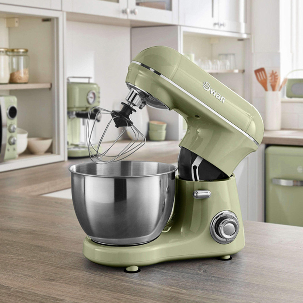 Swan SP21060BLN Green Retro Stand Mixer 800W Image 2