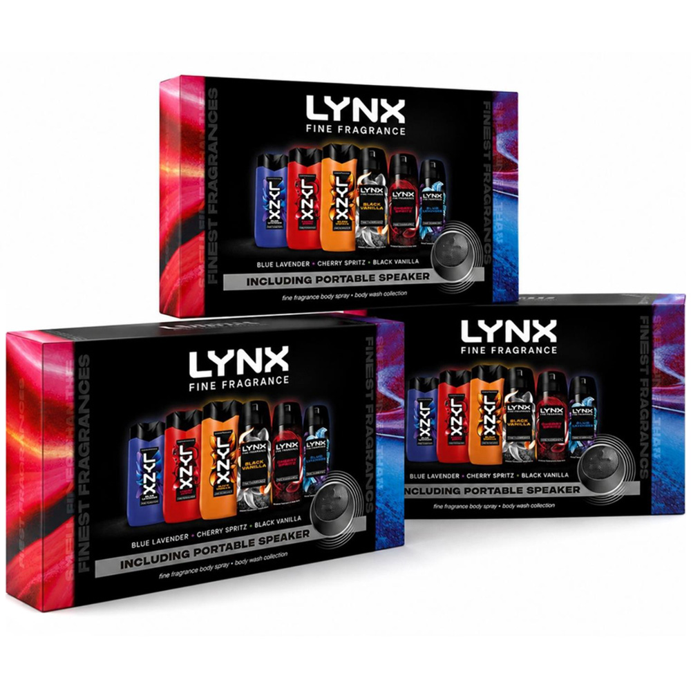 Lynx Fine Fragrance Body Spray and Body Wash Collection Gift Set 6 Piece 3 Pack Image 1