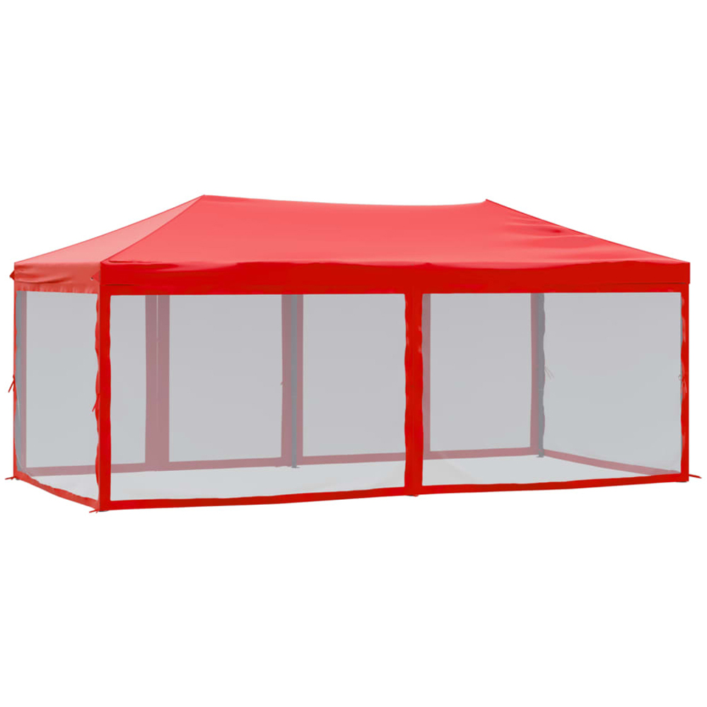vidaXL 3 x 6m Red Foldable Party Tent with Sidewalls Image 5