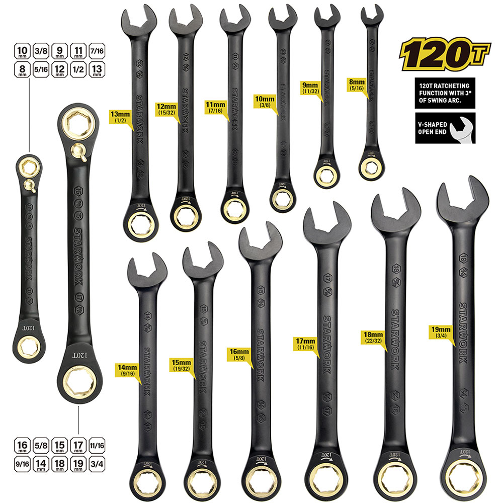 STARWORK True Mechanic 306 Piece Mechanics Tool and Socket Set Image 7
