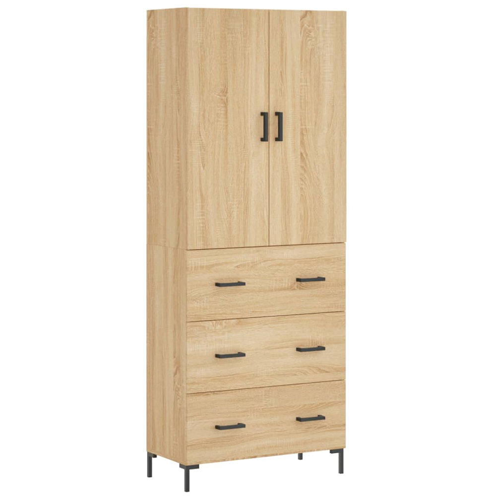 vidaXL 2 Door 3 Drawer Sonoma Oak Image 2