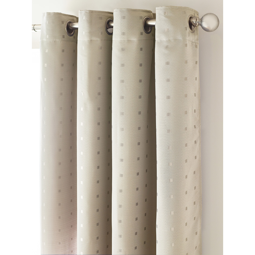 Alan Symonds Madison Cream Ring Top Curtain 229 x 183cm Image 2