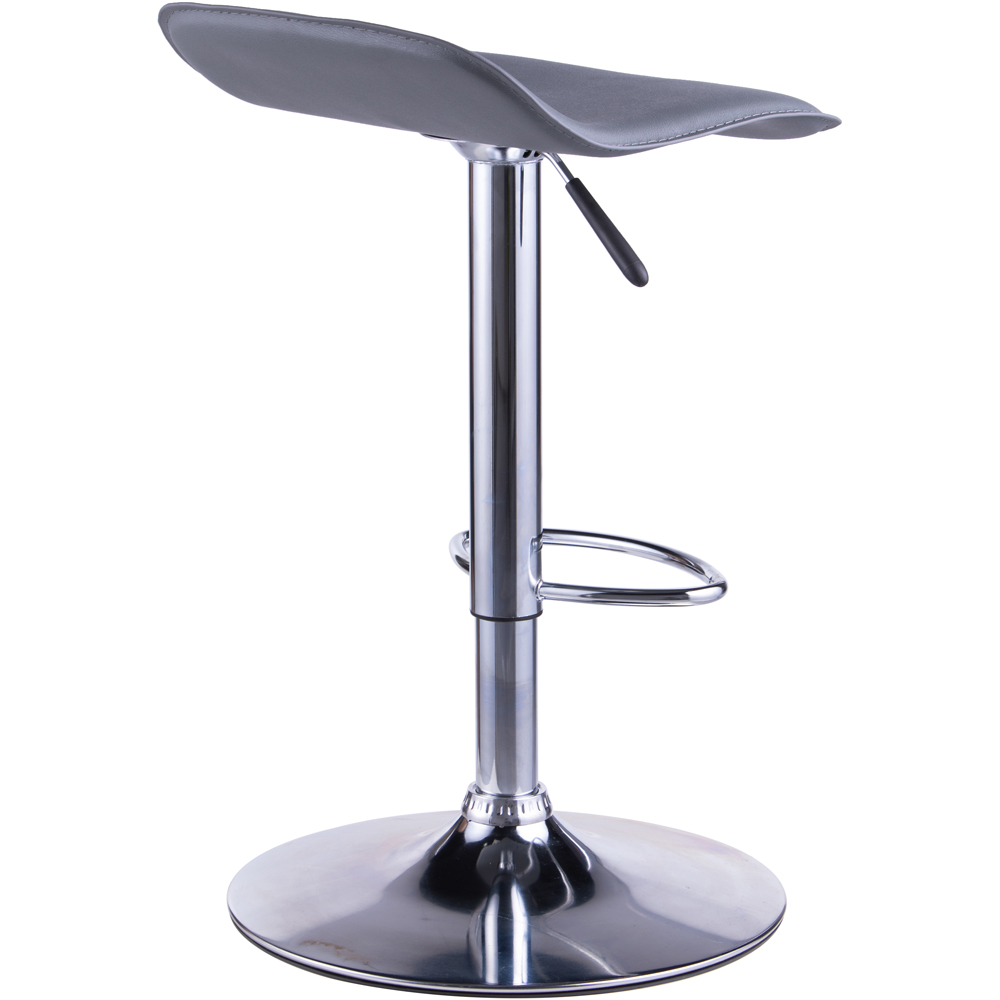 Dorel Ohio Grey Leather Barstool Image 5