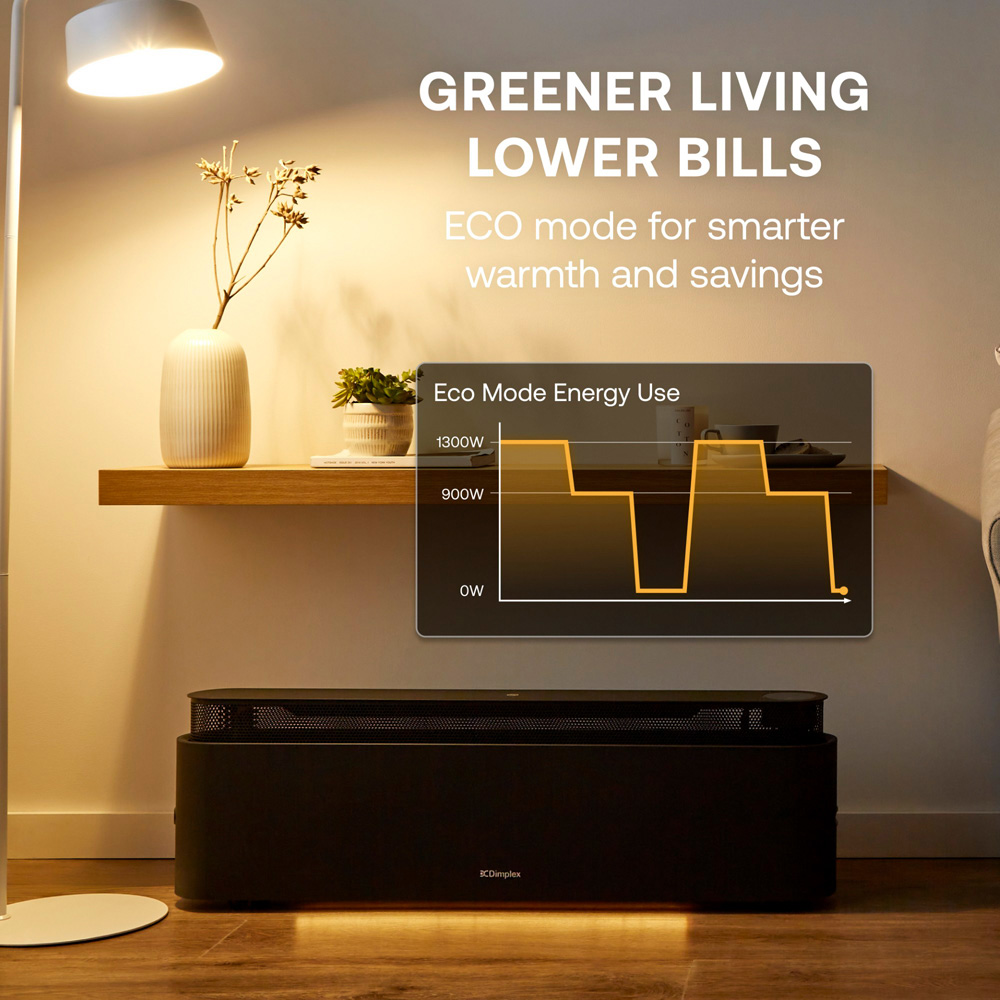 Dimplex ThermaIQ Black Smart Baseboard Convector Heater 2200W Image 4