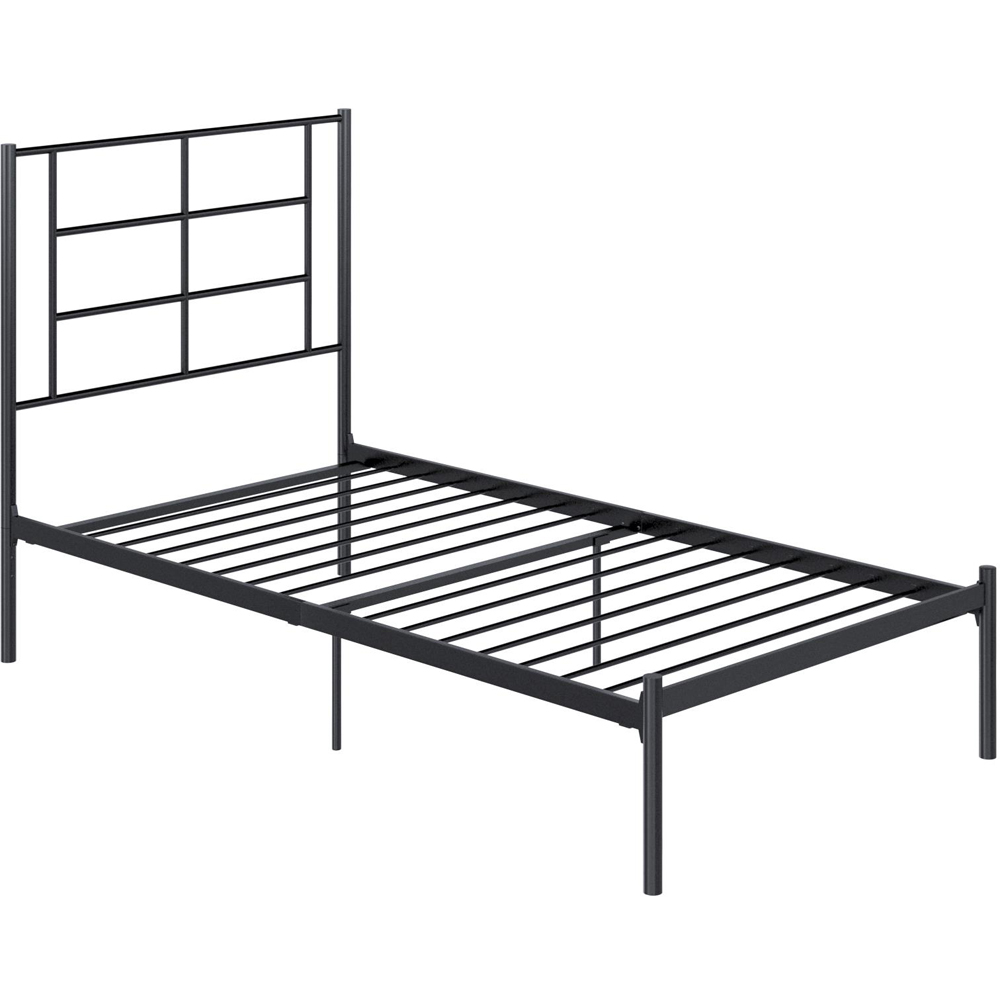Dorel Jensen Single Black Metal Bed Image 2