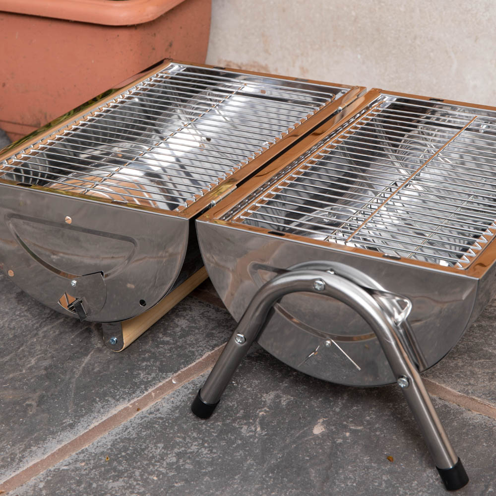 Samuel Alexander Barrel Style Portable Charcoal Camping BBQ Image 9