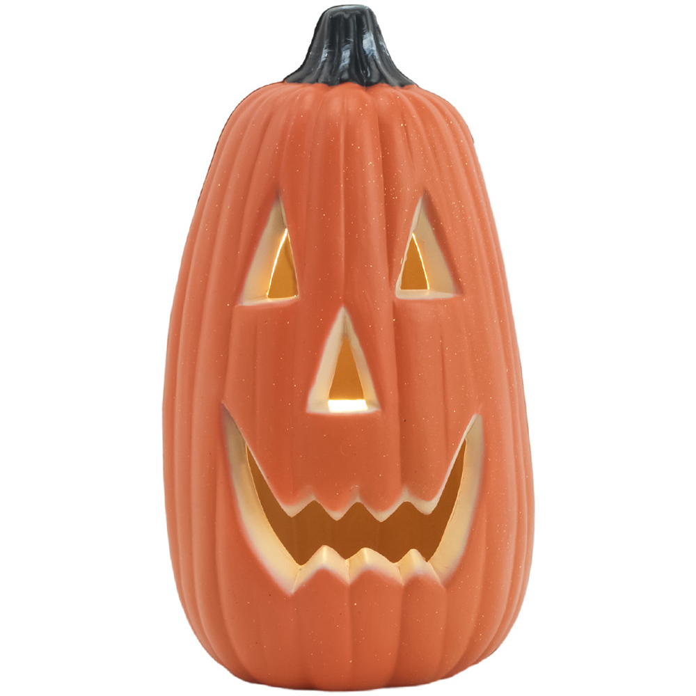 Living and Home Halloween Thin Pumpkin LED Lantern 34cm Image 2