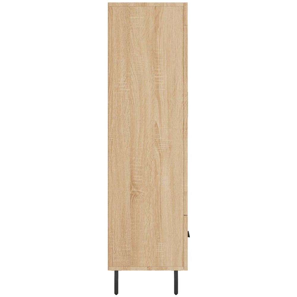 vidaXL 2 Door Single Drawer Sonoma Oak Highboard Image 7