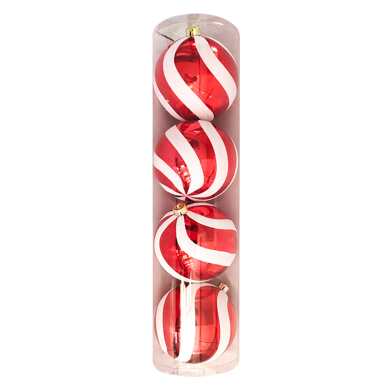 Extra Large Candy Cane Baubles - Red Image