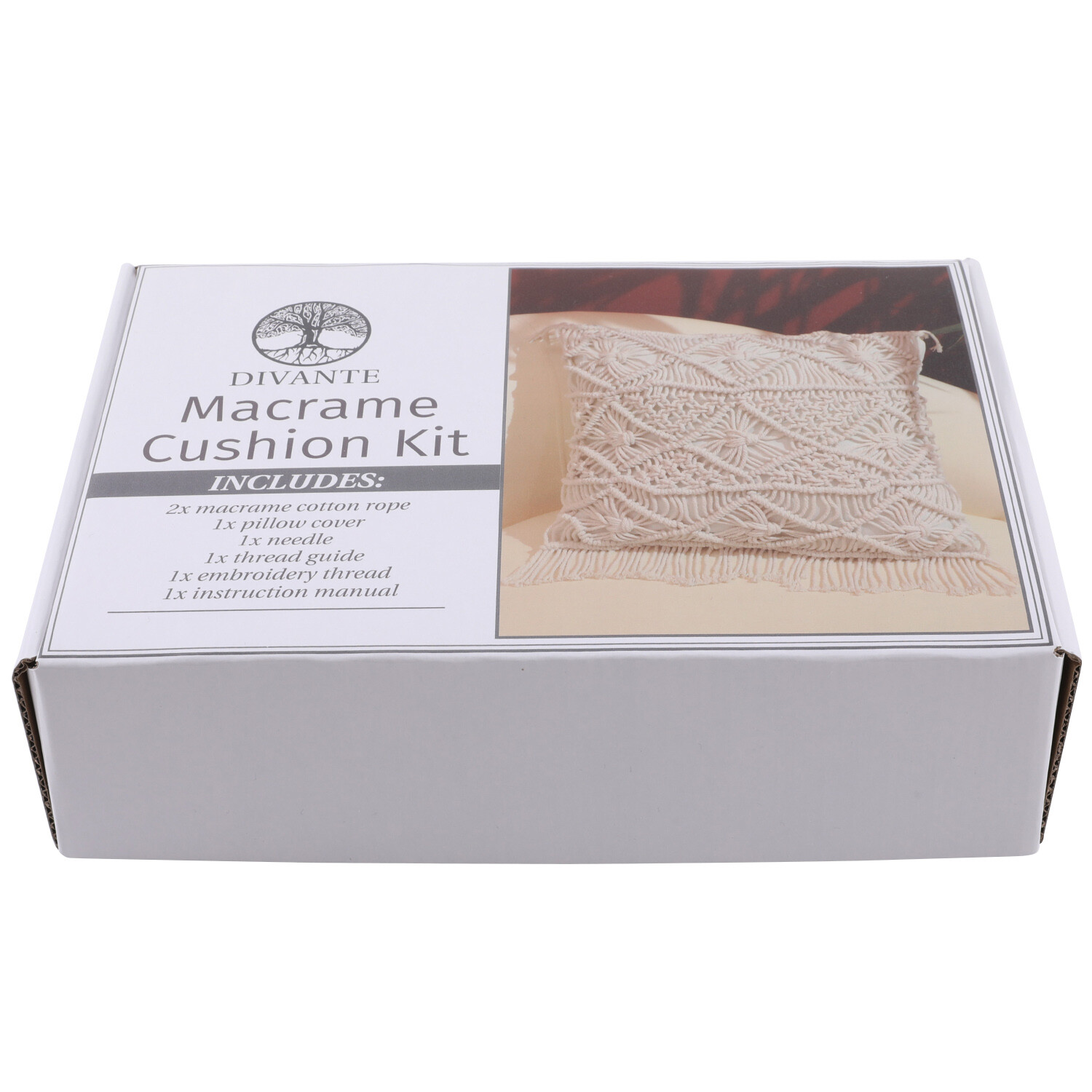 Macrame Cushion Kit - White Image 5