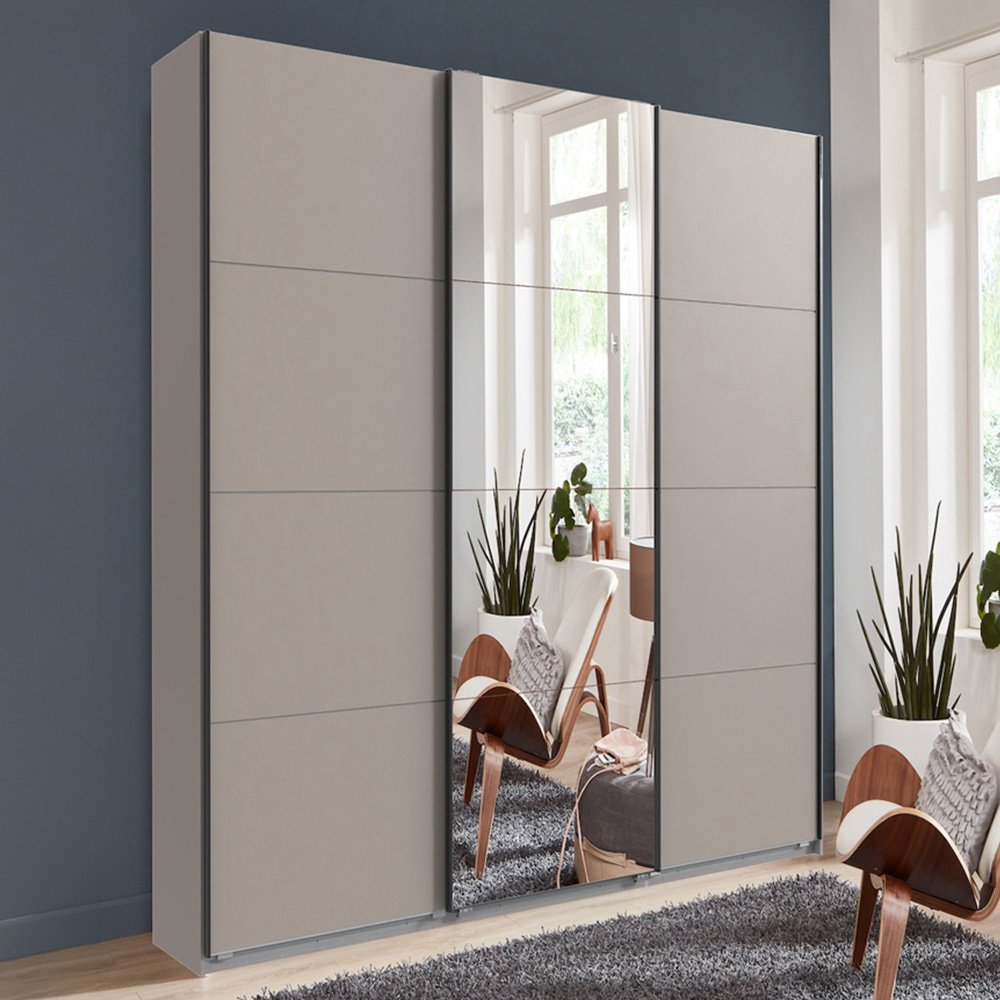 TJ'S Landscape 3 Sliding Door Wardrobe with Mirror Image 1